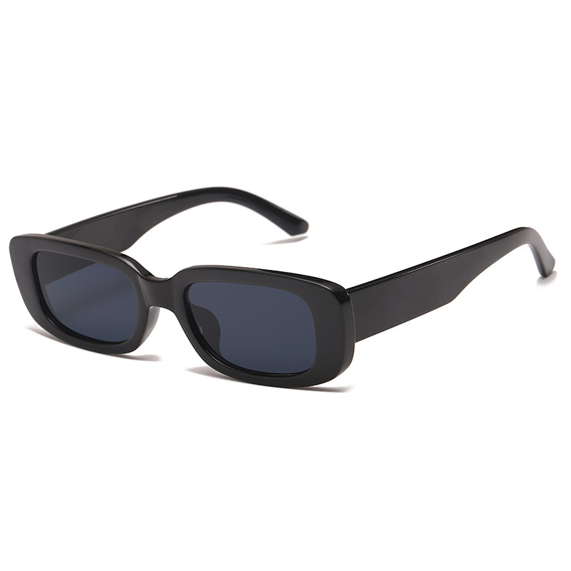 Wholesale Vintage Rectangular Sunglasses Small Frame PC UV400 For Men Women - Everful