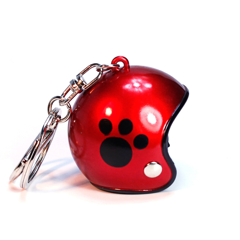 Creative Mini Motorcycle Helmet Keychain Plastic Metal Zinc Alloy 3D Helmet Charm Pendant Keyring For Motorcycle Enthusiasts Cute Gift Bag Decor Accessories Auto Parts