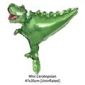Mini Ceratopsian green foil dinosaur balloon for party decor, uninflated size 47x35cm - Mini Ceratops (HY#18CKT) / 47x35cm