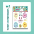 Tatuaggi temporanei pasquali per bambini con coniglietti e uova modello WK-049 - Pasqua WK-049