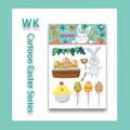 Cartoon Easter waterproof tattoo sticker with rabbit and egg patterns Style WK-056 - Easter WK-056