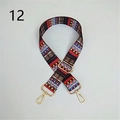 Close-up of adjustable ethnic style wide bag strap with colorful geometric patterns - Vintage Colorful Ethnic Pattern (12)