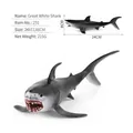 Realistic great white shark marine animal toy model measuring 24x11x6cm for kids - Great White Shark (231)