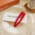 Dreamy red sequined acrylic hair clip in water drop shape with vintage sparkles - Crystal Red - Waterdrop
