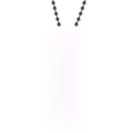Polished stainless steel military tag necklace with TO MY SON engraving and bead chain - From Dad to Son - Necklace / Silver