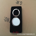 DIY round metal heat transfer keychain with blank aluminum insert in a black gift box - Round