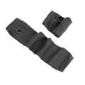 Dark grey knitted arm sleeves with thumb holes for outdoor sports and casual wear - Dark Gray