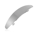 Eleganter ovaler Metall-Haarclip mit gebürstetem Silber-Finish für minimalistische Frisuren - Gebürstet / Silber