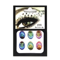 Selbstklebende holografische Fischschuppen-Gesichtsedelsteine für Augen-Make-up im 6er Set - Fischschuppen Oval