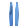 Detail of blue 100/180 grit diamond nail files showing washable and disinfectable surface - Blue