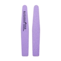 Macro shot of purple 100/180 grit washable and disinfectable sponge nail files - Purple