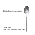 304 stainless steel slotted spoon measuring 27.6cm with a matte finish design - Service Slotted Spoon