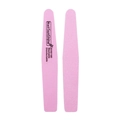 Two pink 100/180 grit nail sponge buffers with washable and disinfectable features - Pink
