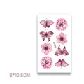 Waterproof floral temporary tattoo sticker with pink butterflies and cherry blossoms Q-005 - 6*10.5cm / Butterfly and Cherry Blossom (Q-005)