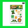 St. Patrick's Day temporary tattoos with green shamrocks and Irish motifs style WK-069 - Gold Pipe Style (WK-069)