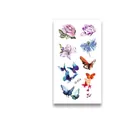 Waterproof temporary tattoo stickers Q-014 with colorful rose lily and butterfly 6x10.5cm - 6*10.5cm / Lily Rose and Butterfly (Q-014)