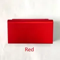 Scatola porta anelli con rosa rotante in metallo rosso opaco dal design elegante - JB-06 / Rosso