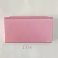 Elegante scatola rettangolare rosa per gioielli con design opaco minimalista - JB-06 / Rosa