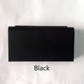 Scatola per anelli con rosa rotante nera opaca pieghevole dal design rettangolare - JB-06 / Nero