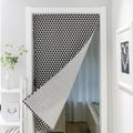 Modern curtain with black and white geometric triangle patterns for door decoration - Black Triangle
