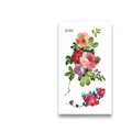 Waterproof temporary flower tattoo stickers model Q-032 with colorful floral designs - 6*10.5cm / Multicolor Floral Mix (Q-032)