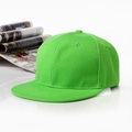 Cappellino con visiera piatta verde brillante in tessuto twill di alta qualità unisex - Regolabile / Verde Fluorescente