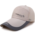 Berretto da baseball bicolore in mesh con logo Modern British per la protezione solare - Regolabile / Cachi
