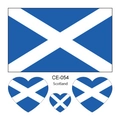 Tatuaje temporal bandera Escocia pegatina impermeable cuerpo brazo deporte fan accesorio variante - Escocia