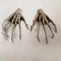 Lifelike skeleton hand skeleton bone props for Halloween party decoration and haunted house - Witch Claw Hands Pair