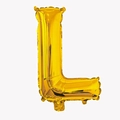 32-inch metallic gold letter L foil balloon for birthday and wedding party decorations - Letter L
