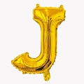 32-inch gold foil balloon in the shape of letter J for birthday party decorations - Letter J