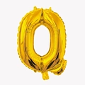 32-inch metallic gold letter Q foil balloon for birthday and wedding party decorations - Letter Q