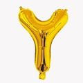 Golden 32-inch letter Y foil balloon for birthday party and wedding decorations - Letter Y