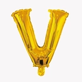 32-inch gold foil alphabet balloon letter V for birthday and wedding party decoration - Letter V