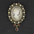 Deep Red Pendant Style (XD7569 Antique Gold)