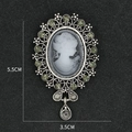 Olive Green Rhinestone Style (XD7569 Antique Silver)