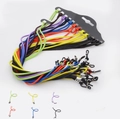 Cordini elastici per occhiali multicolore regolabili con fibbie in metallo e anelli in gomma - Cordino per Occhiali Piccolo (Nero)