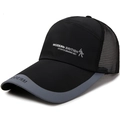 Cappello parasole in mesh ad asciugatura rapida con tesa larga per attività sportiva all'aperto - Regolabile / Nero