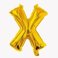 32-inch metallic gold letter X foil balloon for birthday and wedding decorations - Letter X