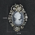 Lady Portrait Style (XD7362 Antique Silver)