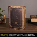 Grande scatola a forma di libro decorativo Tour Eiffel con finitura in ecopelle marrone - Tour della Torre-Grande