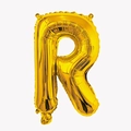 32-inch gold foil balloon in the shape of letter R for birthday and wedding party decor - Letter R