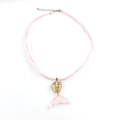 Collana a coda di sirena rosa con ciondolo a scaglie sfumate oro e rosa - Sfumatura Oro Rosa (4)