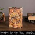 Vintage wereldkaart boekenbox model voor kantoordecoratie met antieke papieren afwerking - Antieke Kaart-Gemiddeld