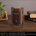 Piccola scatola portaoggetti a forma di libro vintage Tour Eiffel in marrone scuro - Tour della Torre-Piccolo