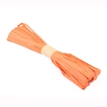 Single roll of orange raffia paper ribbon for DIY crafts and gift wrapping - 3.5cm Width/20m Length / Orange
