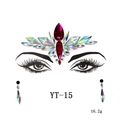Face gem sticker kit with pink rhinestones for masquerade, product code YT-15 weight 16.2g - YT-15
