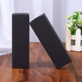 Matzwarte rechthoekige papieren doos voor lippenstift of essentiële oliën op hout - 28x28x85mm / Zwart