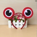 Red cartoon crab headband with large eyes for children performance and parties - Red Frog