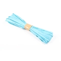 Sky blue raffia paper twine bundle for DIY craft projects and gift wrapping - 3.5cm Width/20m Length / Sky Blue